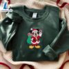 EMBROIDERED Mickey Santa Sweatshirt, Disney Christmas Sweater 2 EMBROIDERED Mickey Santa Sweatshirt, Disney Christmas Sweater
