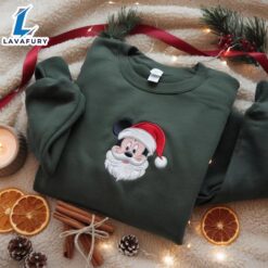EMBROIDERED Mickey Santa Sweatshirt, Disney…