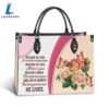 Faith God Is My Light 1 Leather Bag Christ Gifts Leather Bags