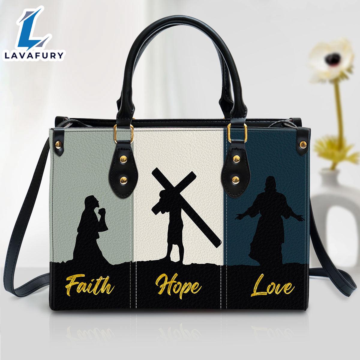 Faith Hope Love Lovely Leather Bag Christ Gifts Leather Bags Christian Leather Bag Faith Hope Love Lovely Leather Bag Christ Gifts Leather Bags Christian Leather Bag