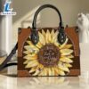 Faith Sun Flower Leather Bag Christ Gifts Leather Bags