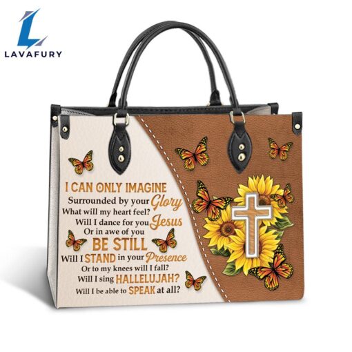 Faith Surrounded By Your Glory 3 Leather Bag Christ Gifts Leather Bags Christian Leather Bag