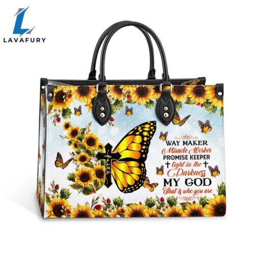 Faith Way Maker 1 Leather Bag Christ Gifts Leather Bags Christian Leather Bag
