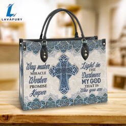 Faith Way Maker Leather Bag…