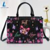 Flower Leather Handbag Faith Hope Love Leather Bag Christ Gifts Leather Bags Christian Leather Bag 2 Flower Leather Handbag Faith Hope Love Leather Bag Christ Gifts Leather Bags
