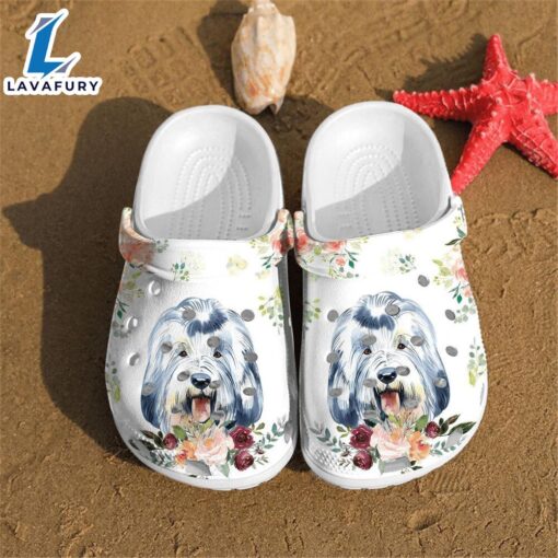 Footwearmerch Old English Sheepdog shoes Crocs Crocband Clogs Shoes For Men Women For Man And Women