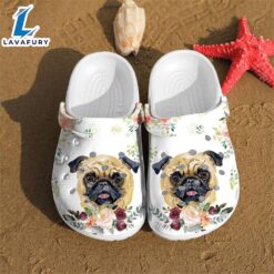 Footwearmerch Pug shoes Crocs Crocband…