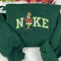Funny Grinch Standing Logo Green…