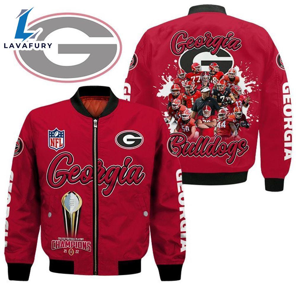 Georgia Bulldogs Players Nfl Bomber Jacket For Fans Georgia Bulldogs Players Nfl Bomber Jacket For Fans