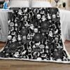 Glow in The Dark Halloween Sofa Fleece Throw Blanket Halloween Gifts