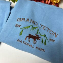 Grand Teton National Park Embroidered…
