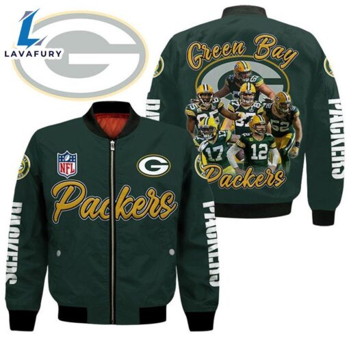 Green Bay Packers Players Nfl Bomber Jacket  For Fans