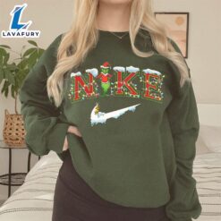 Grinch Christmas Snow Embroidered Sweatshirt…