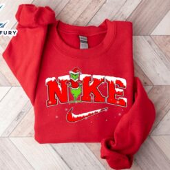 Grinch Snow Embroidered Sweatshirt For…