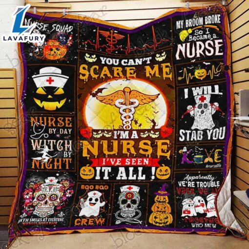 Halloween Nurse 3D All Over Printed Quilt Blanket Gift Xmas