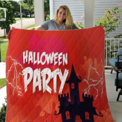 Halloween Party Sherpa Blanket –…
