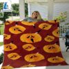 Halloween Pumpkin Sherpa Blanket - Pumpkin Throw Blanket - Halloween Throw
