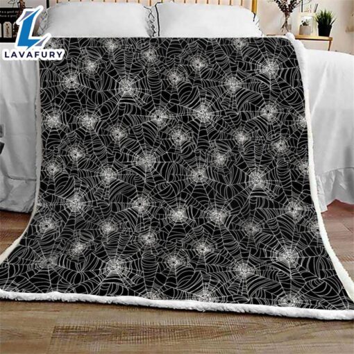 Halloween Spider Web Halloween Sofa Fleece Throw Blanket  Halloween Gifts Gift Xmas