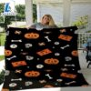 Halloween Trick Or Treat Sherpa Blanket - Trick R Treat Halloween Throw - Halloween Gift