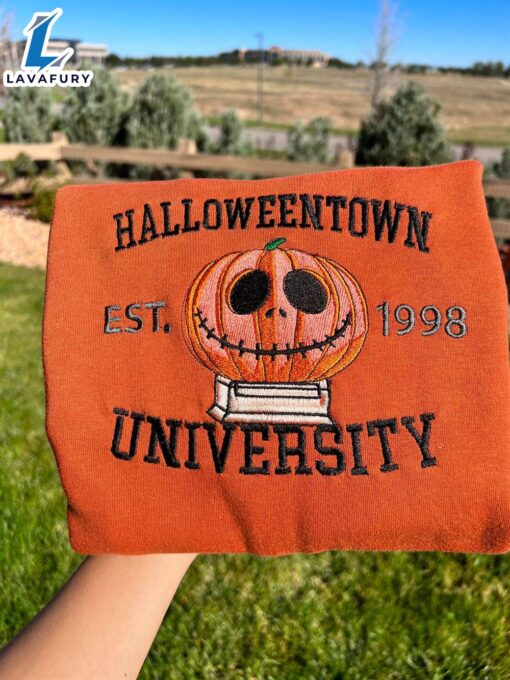 Halloweentown University Embroidered Sweatshirt For Man And Women
