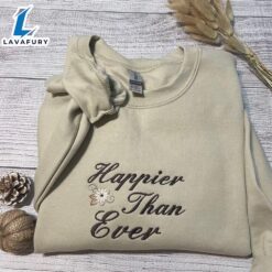 Happier Than Ever Embroidered Sweatshirt…