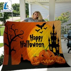 Happy Halloween Sherpa Blanket –…