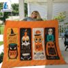Happy Halloween Sherpa Blanket - Snoopy Halloween Blanket - Boo Halloween Throw