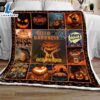 Hello Darkness Pumpkin Halloween Sofa Fleece Throw Blanket Halloween Gifts