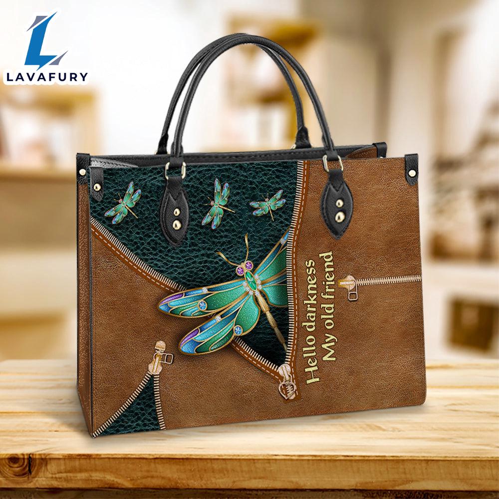 Hippie Dragonfly Hello Darkness My Old Friend 3 Leather Bag Christ Gifts Leather Bags Christian Leather Bag Hippie Dragonfly Hello Darkness My Old Friend 3 Leather Bag Christ Gifts Leather Bags Christian Leather Bag