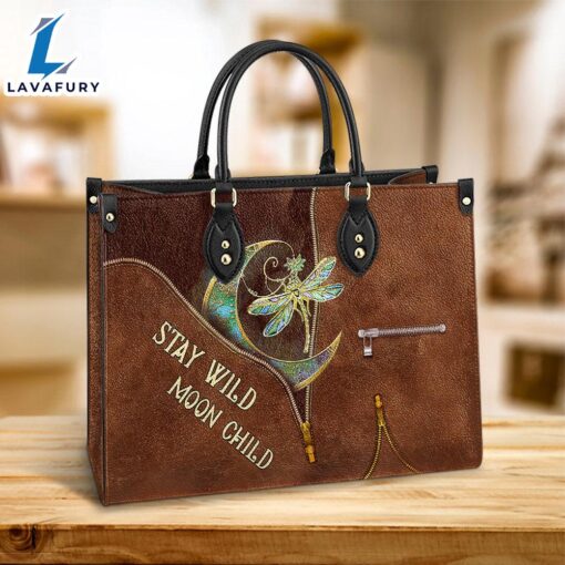 Hippie Dragonfly Leather Bag Christ Gifts Leather Bags Christian Leather Bag