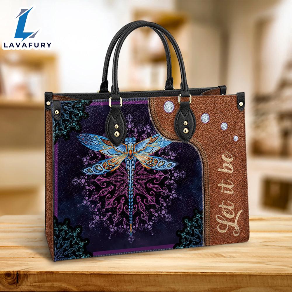 Hippie Dragonfly Let It Be 1 Leather Bag Christ Gifts Leather Bags Christian Leather Bag Hippie Dragonfly Let It Be 1 Leather Bag Christ Gifts Leather Bags Christian Leather Bag