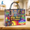 Hippie Give Peace A Chance 1 Leather Bag Christ Gifts Leather Bags