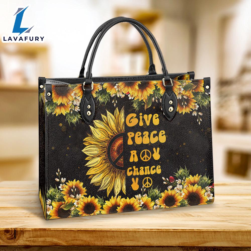 Hippie Give Peace A Chance Pu Leather Bag Christ Gifts Leather Bags Christian Leather Bag Hippie Give Peace A Chance Pu Leather Bag Christ Gifts Leather Bags Christian Leather Bag