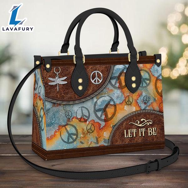 Hippie Let It Be Leather Bag Christ Gifts Leather Bags Christian Leather Bag Hippie Let It Be Leather Bag Christ Gifts Leather Bags Christian Leather Bag