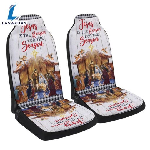Holy Family Nativity Of Jesus Christmas Jesus Is The Reason For The Season Seat Cover Cars – Christian Seat Cover