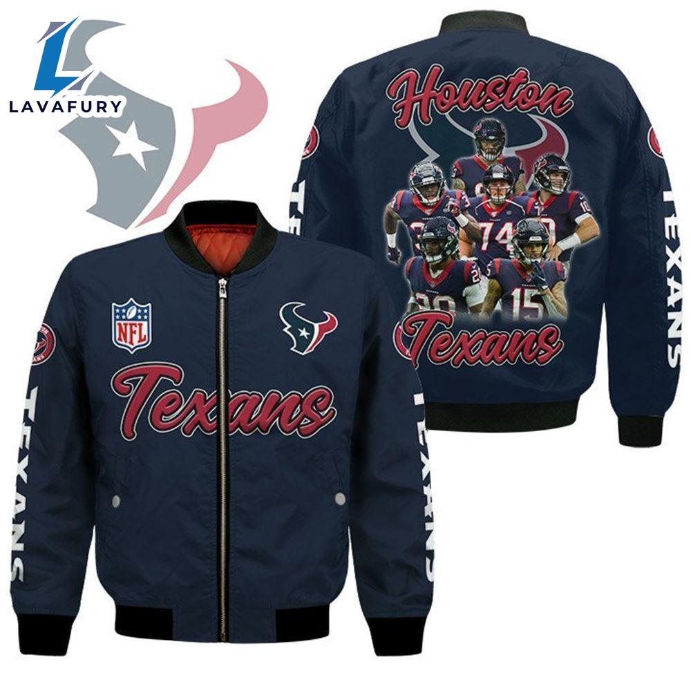 Houston Texans Players Nfl Bomber Jacket For Fans Houston Texans Players Nfl Bomber Jacket For Fans