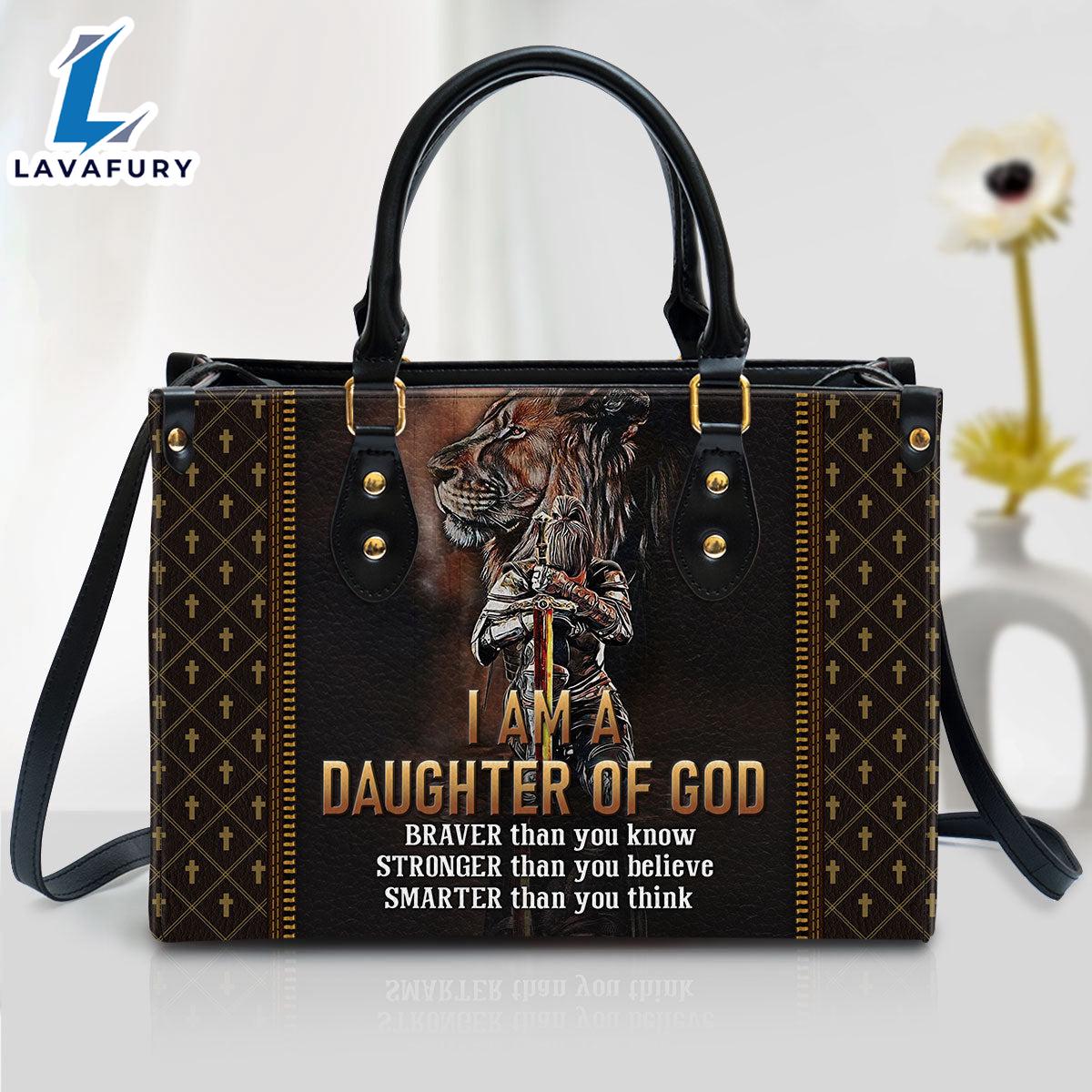 I Am A Daughter Of God Lion Leather Handbag Christ Gifts Leather Bags Christian Leather Bag I Am A Daughter Of God Lion Leather Handbag Christ Gifts Leather Bags Christian Leather Bag