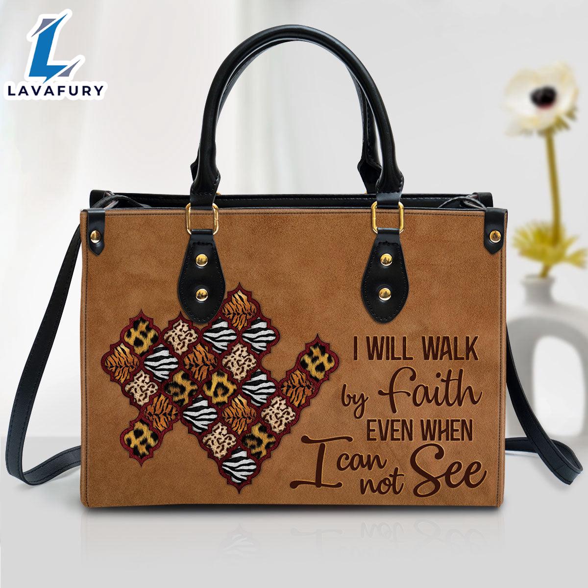 I Will Walk By Faith Meaningful Leather Bag Christ Gifts Leather Bags Christian Leather Bag I Will Walk By Faith Meaningful Leather Bag Christ Gifts Leather Bags Christian Leather Bag