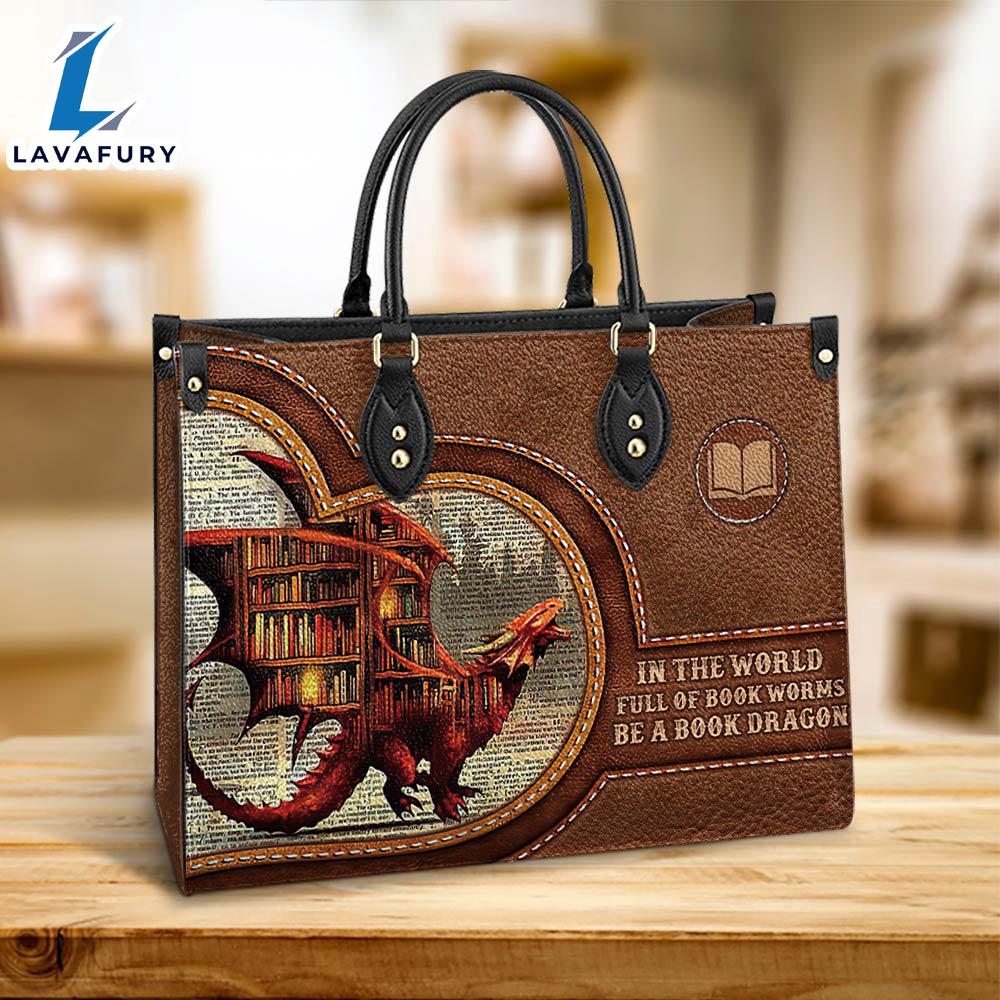 In The World Full Of Book Worms Be A Book Dragon Leather Bag Christ Gifts Leather Bags Christian Leather Bag In The World Full Of Book Worms Be A Book Dragon Leather Bag Christ Gifts Leather Bags Christian Leather Bag