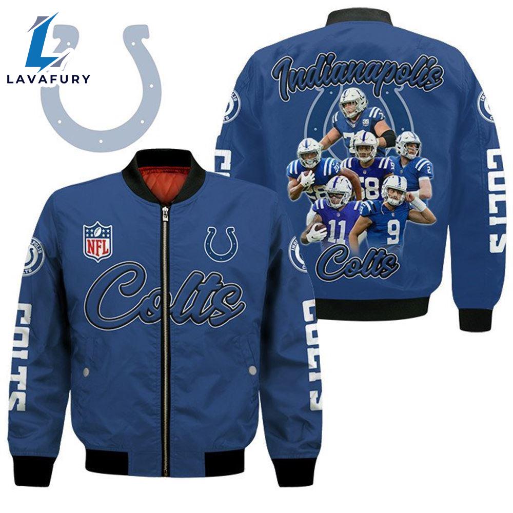 Indianapolis Colts Players Nfl Bomber Jacket For Fans Indianapolis Colts Players Nfl Bomber Jacket For Fans