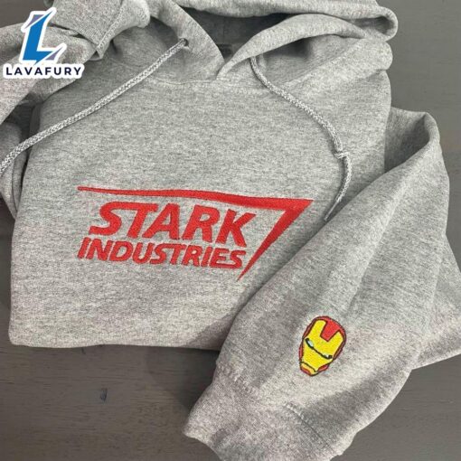 Ironman Stark Industries Avenger Marvel Embroidered Sweatshirt  For Man And Women