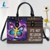It's Not Religion It's A Relationship Butterfly Leather Handbag Christ Gifts Leather Bags