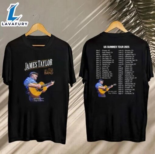James Taylor Summer Tour 2025 Shirt, James Taylor 2025 Concert