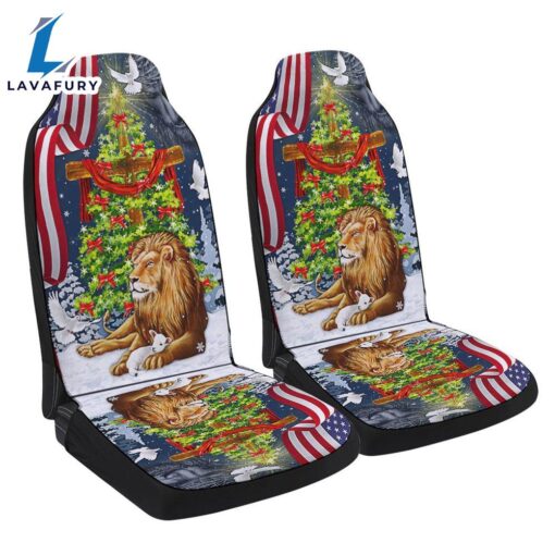 Jesus Christ Cross Lion Of Judah Christmas Tree Seat Cover Cars – Christian Seat Cover