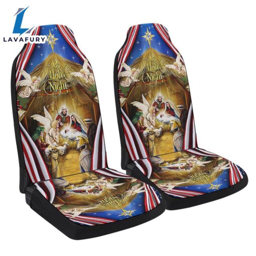 Jesus Family O Holy Night Jesus Christmas Seat Cover Cars – Christian Seat Cover