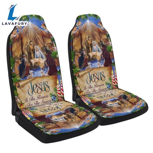 Jesus Jesus Is The Reason For The Season Christmas Seat Cover Cars – Christian Seat Cover