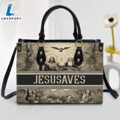 Jesus Saves Leather Handbag Christ…