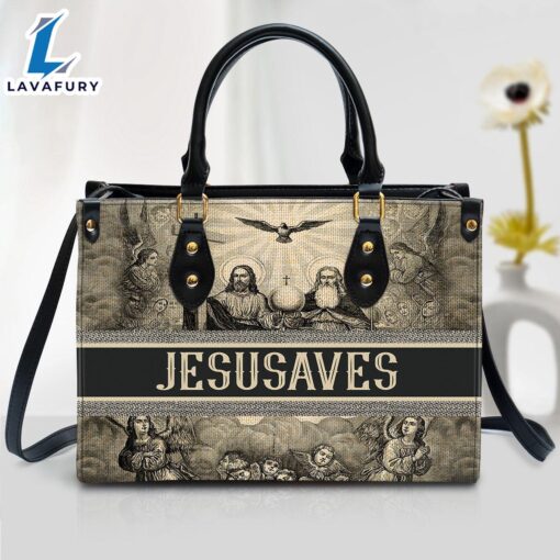 Jesus Saves Leather Handbag Christ Gifts Leather Bags Christian Leather Bag