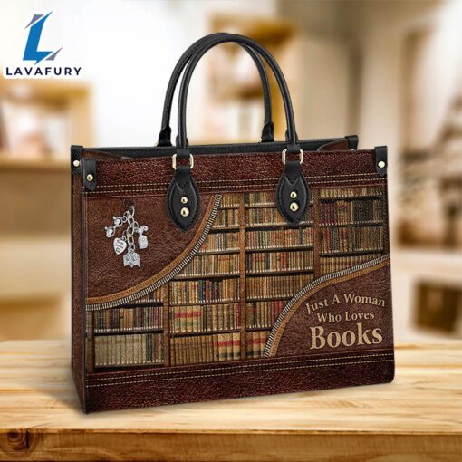 Just A Woman Who Loves Books Leather Bag Christ Gifts Leather Bags Christian Leather Bag