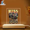 Kiss Band Led Light with Wooden Base - Music Night Light 3 Kiss Band Led Light with Wooden Base